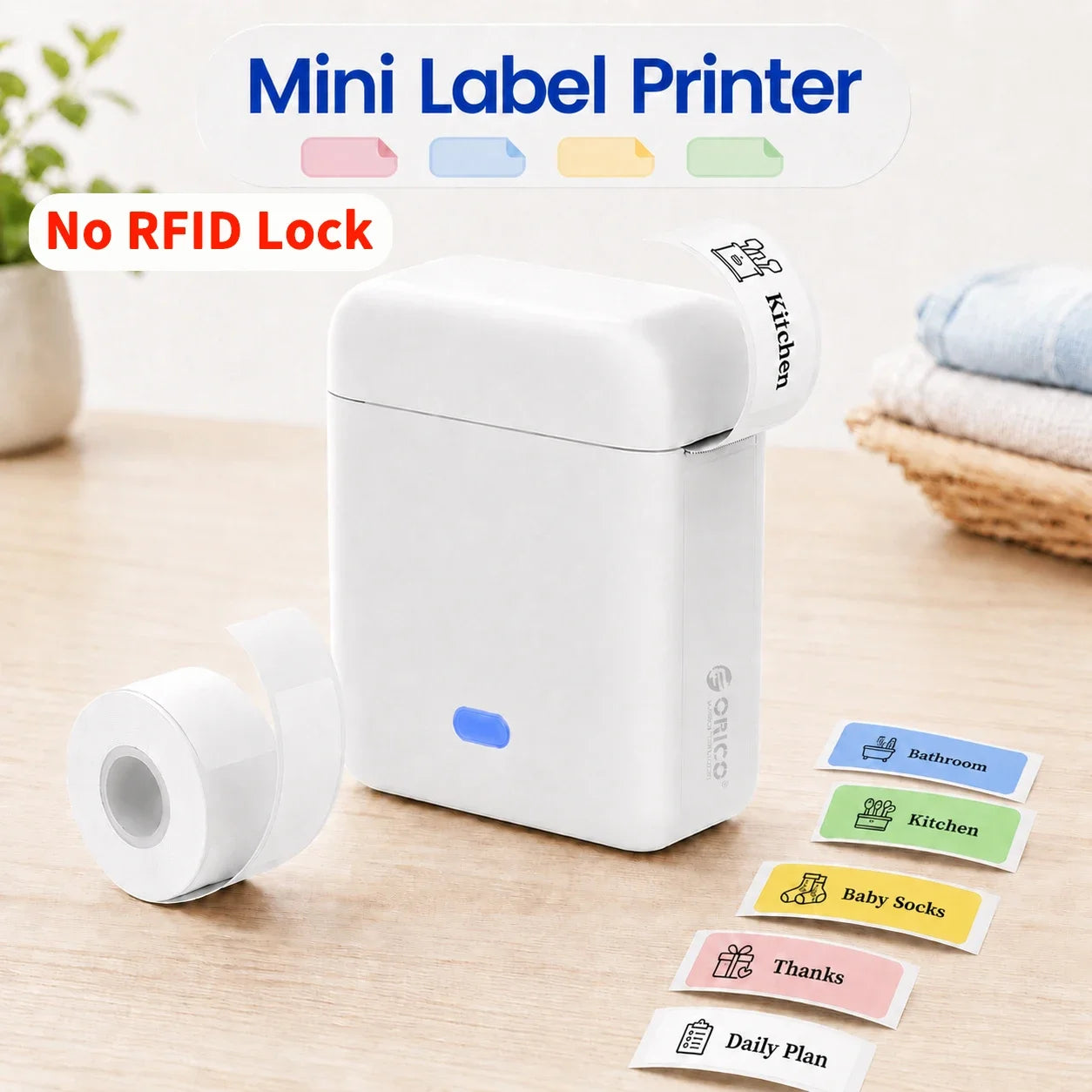 Orico Mini Ink Free Bluetooth Thermal Label Printer