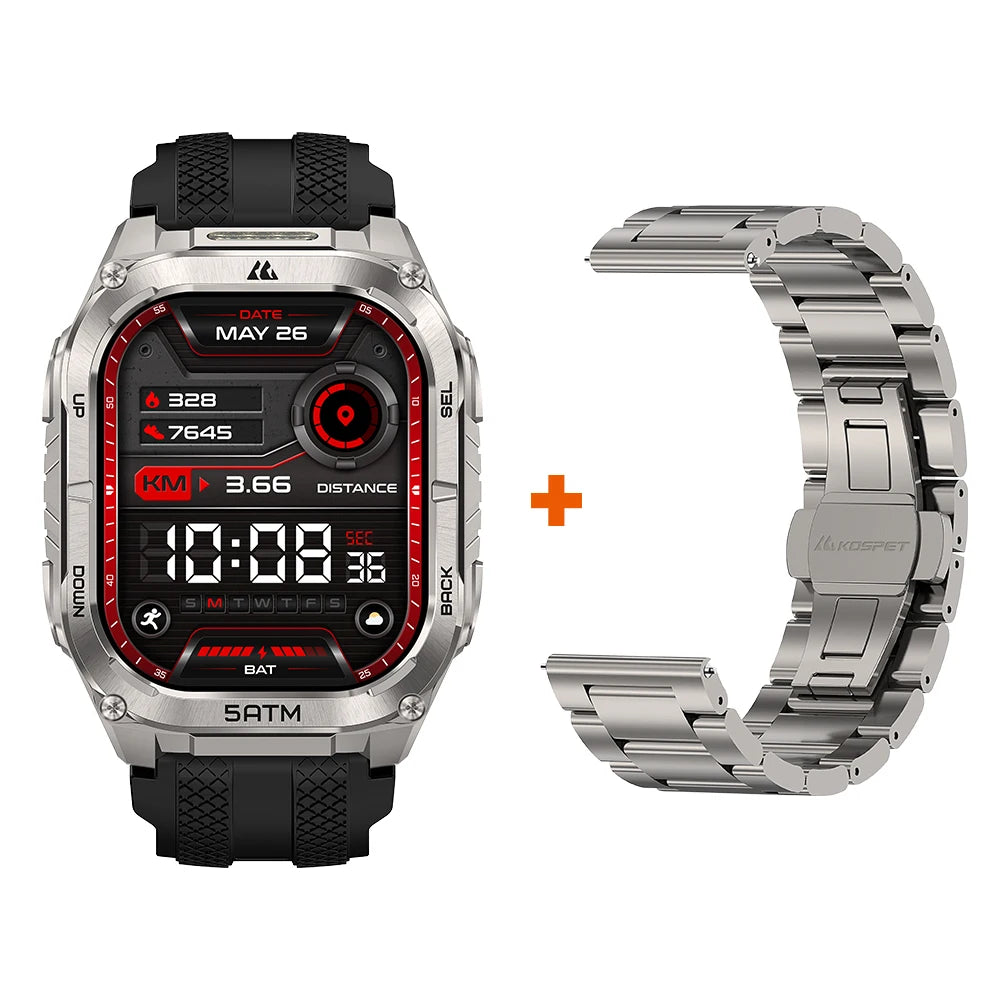 Kospet Tank M4C GPS Smartwatch For Men Waterproof Health Tracker