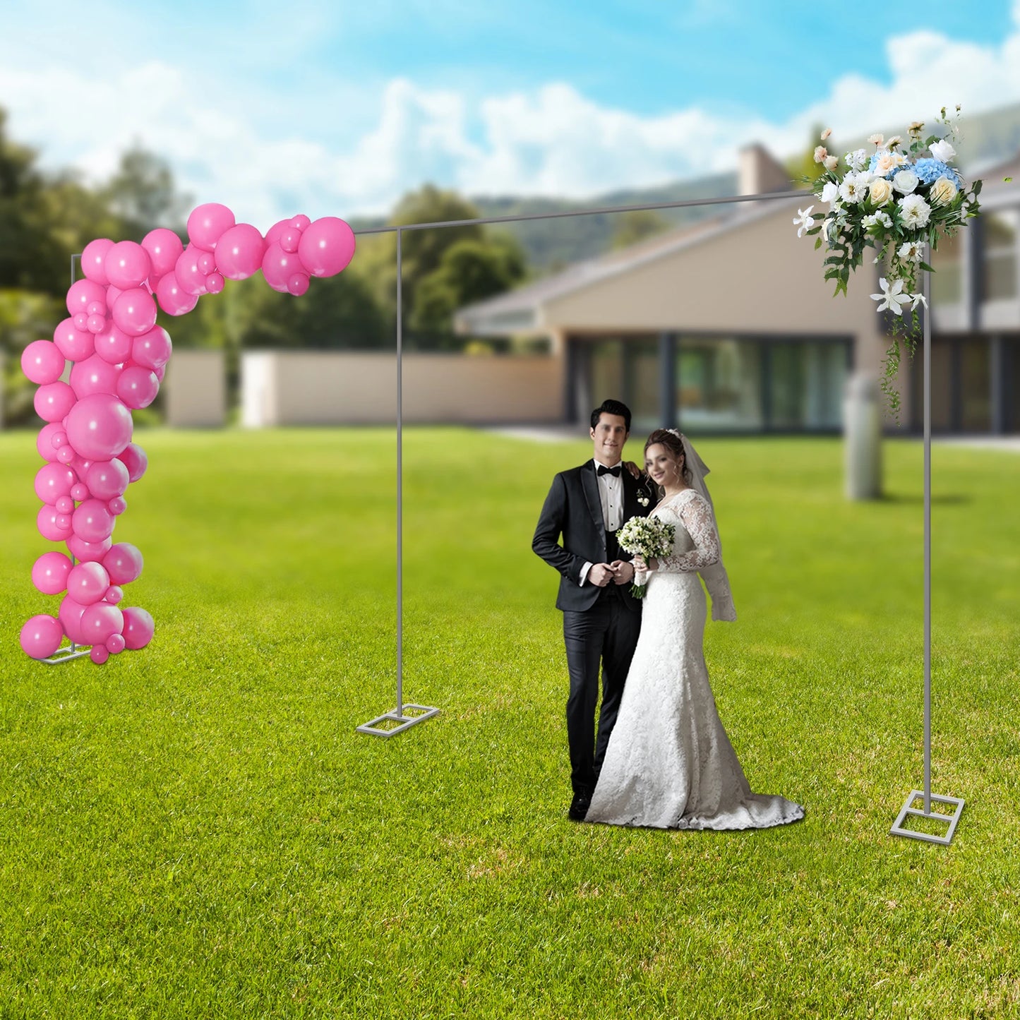 Heavy Duty Square Metal Arch Frame For Stage Backdrop