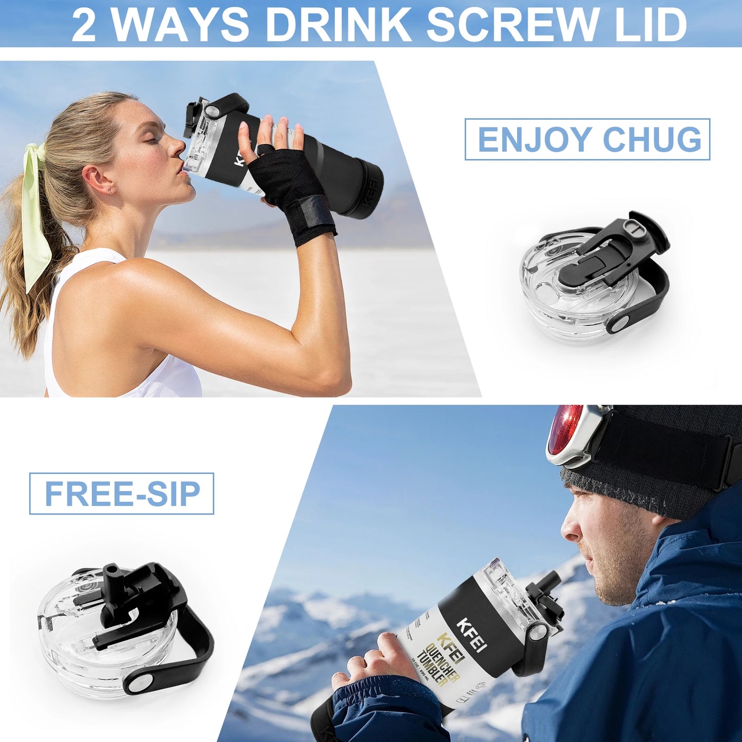 Double Wall Stainless Steel Tumbler With Lid And Straw Insulated