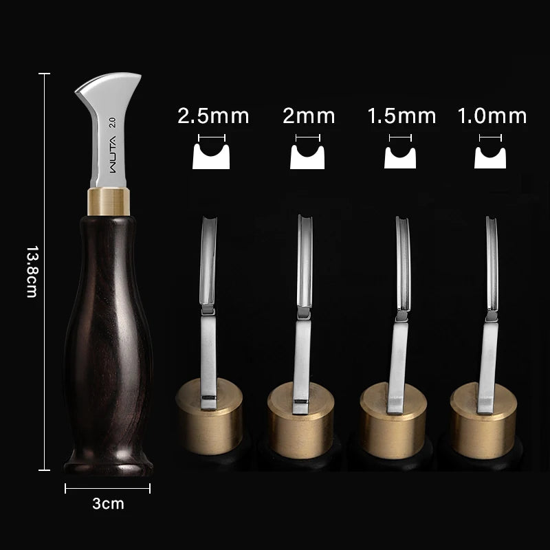 WUTA Leather Edge Creaser Beveler For Leather Craft