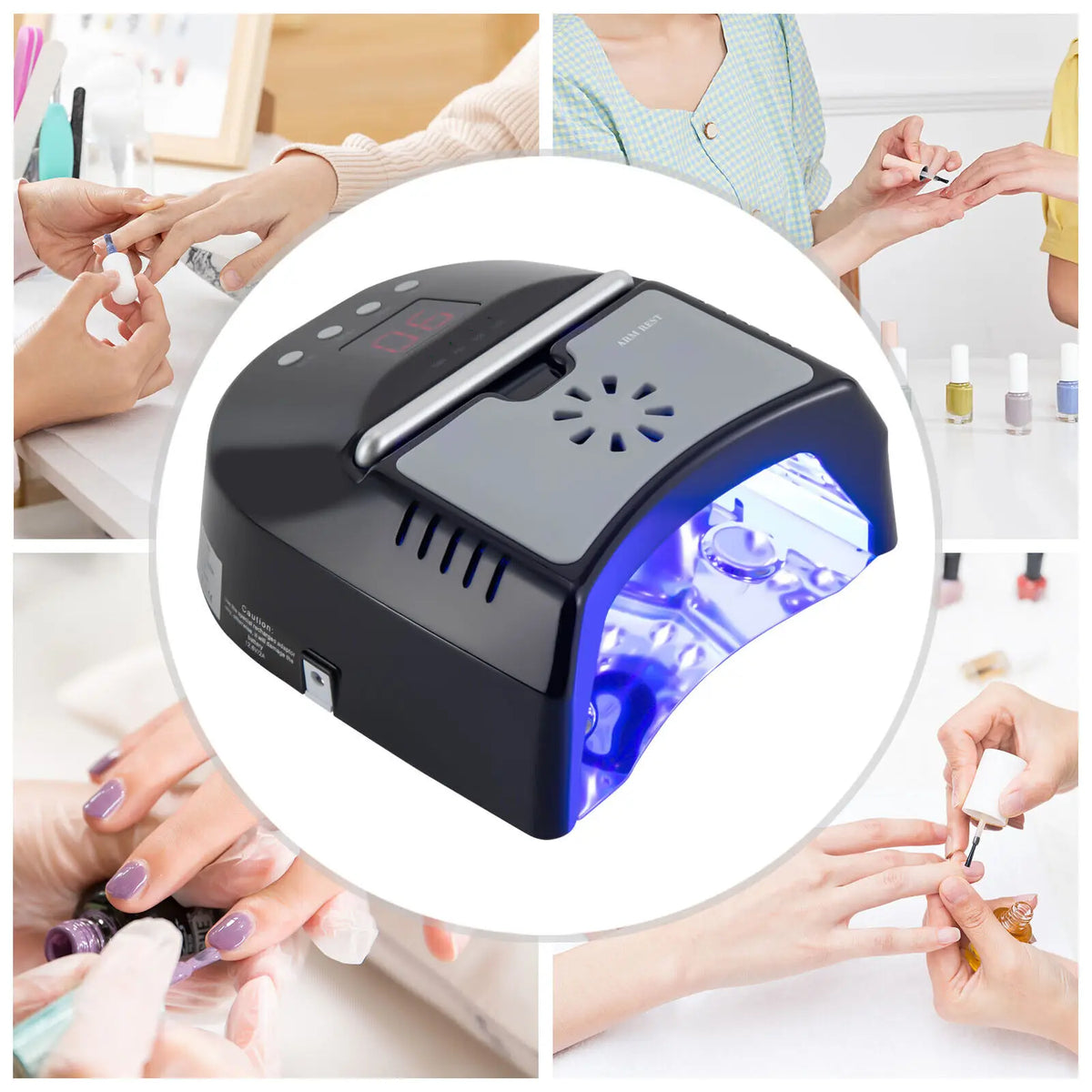 New 72W Rechargeable Cordless UV LED Nail Lamp