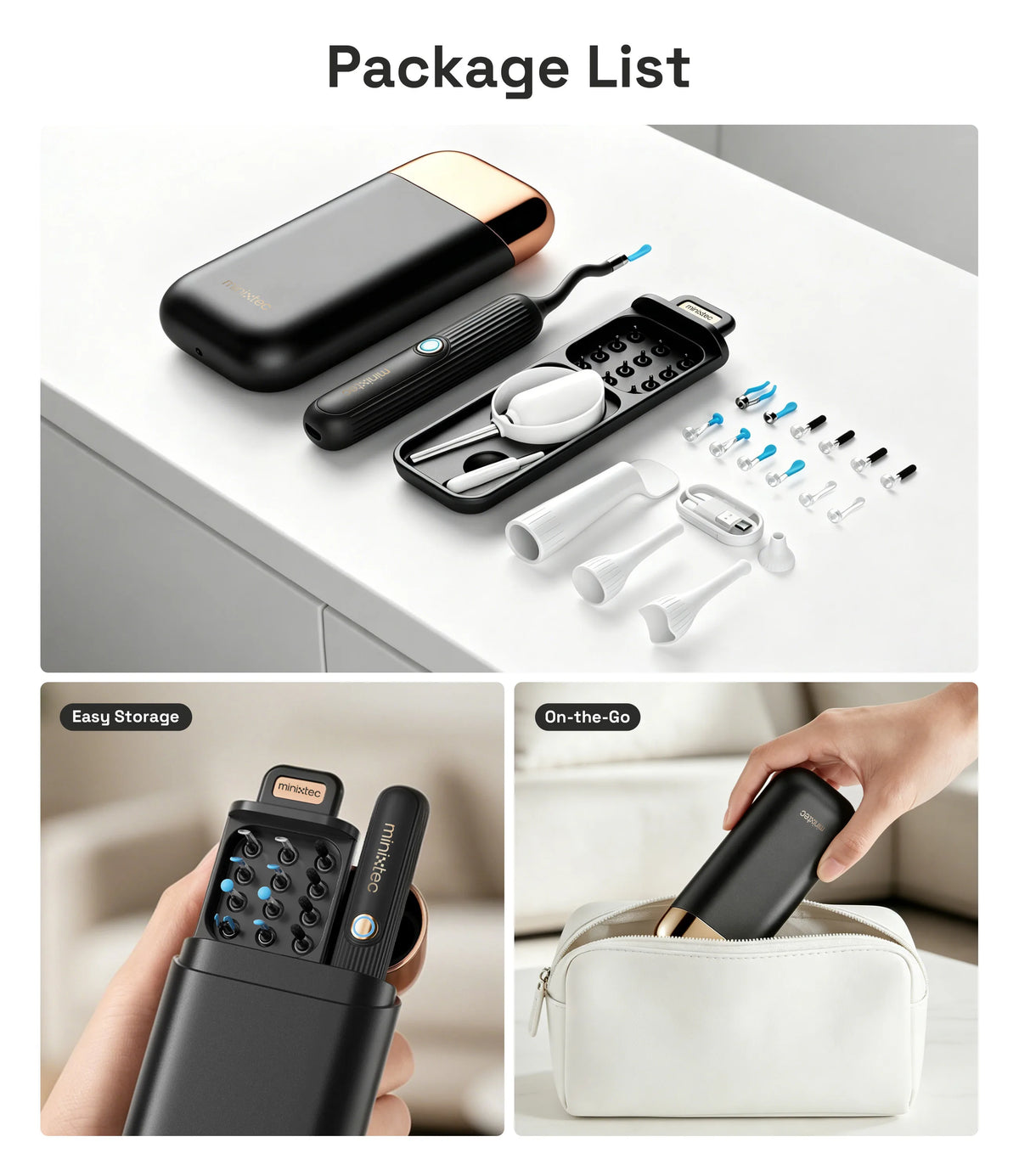 Wireless Otoscope Earwax Removal Kit With HD Camera