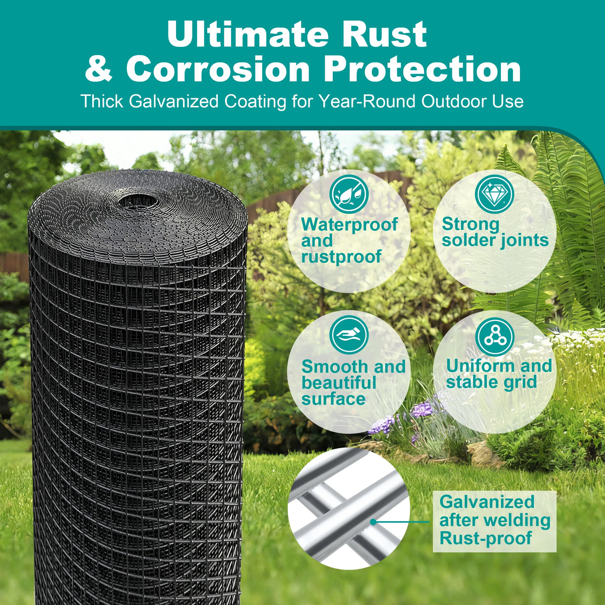 Pvc Coated Hardware Cloth For Poultry And Chicken Coops
