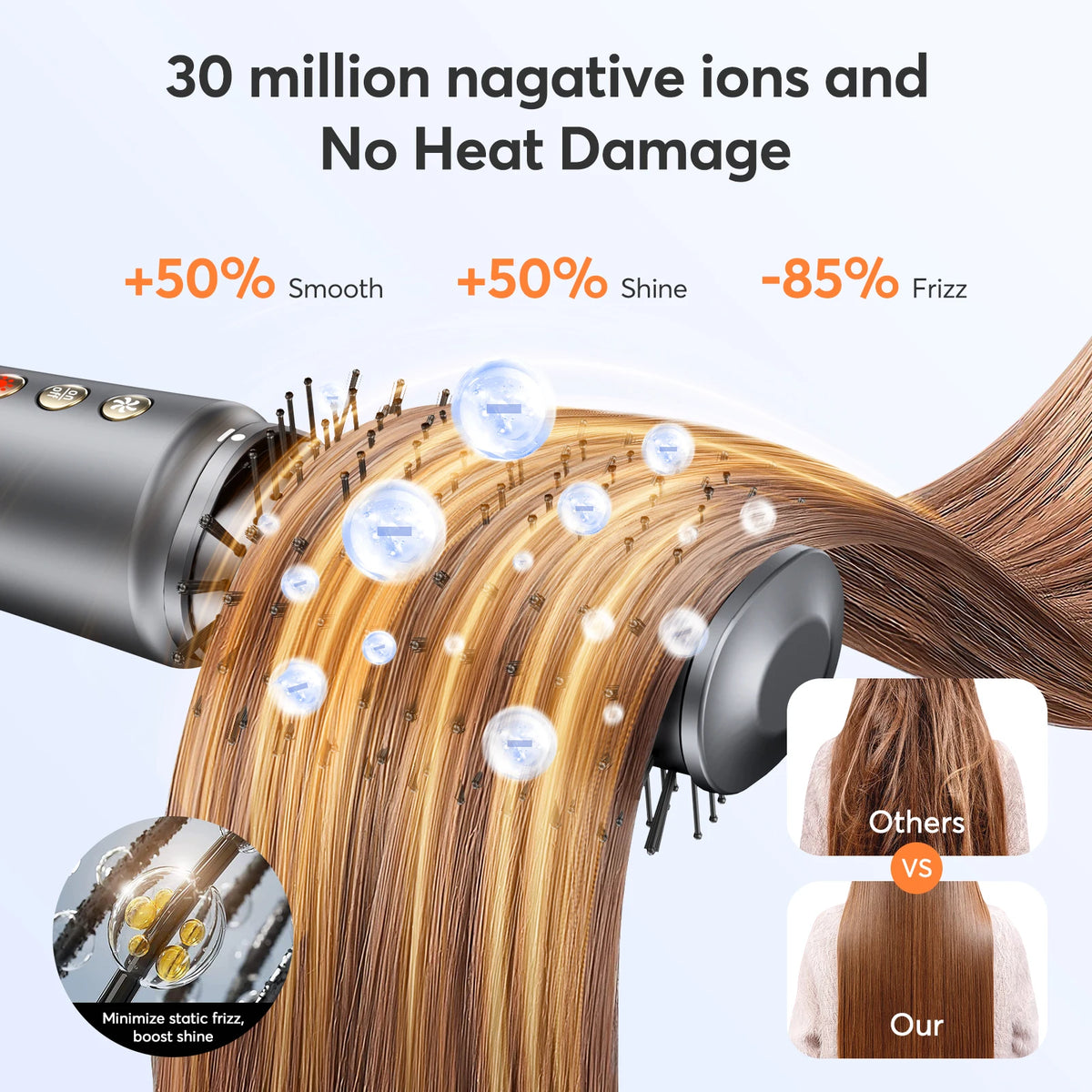 BOPCAL 5 In 1 Multifunctional Hair Dryer Styling Comb