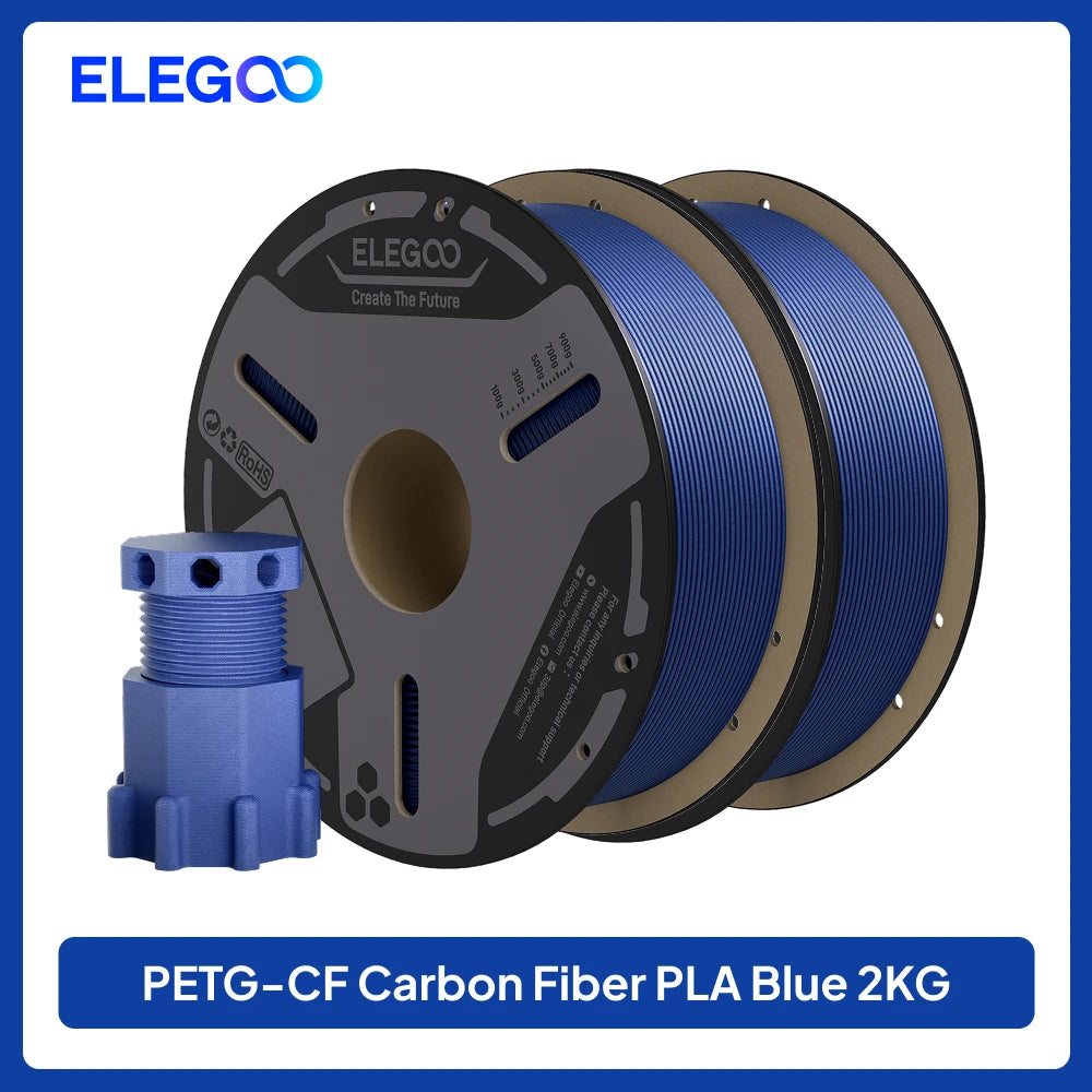 ELEGOO PETG-CF Carbon Fiber 3D Printing Filament for FDM Printers