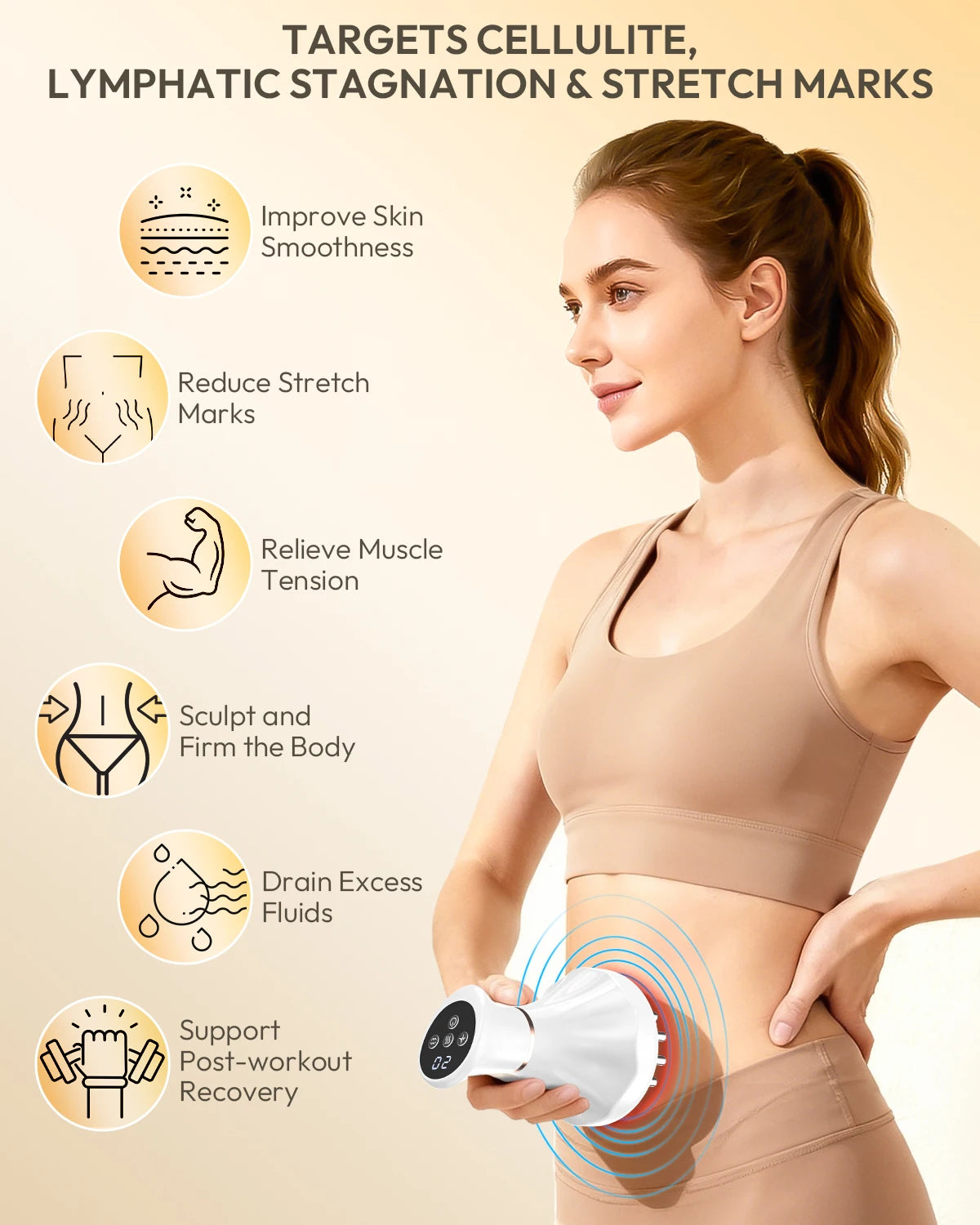 Lymphatic Drainage Massager for Body Sculpting and Relaxation
