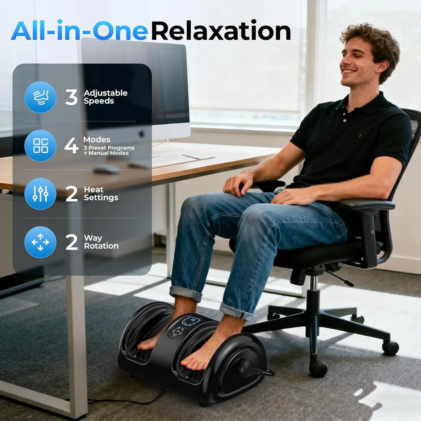 Htm Electric Foot And Calf Shiatsu Massage Machine