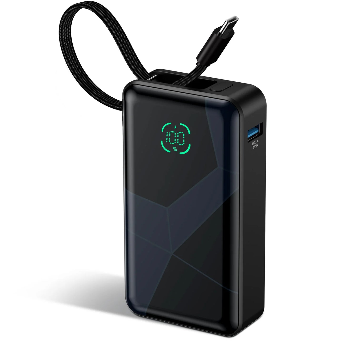 JINVAL 20000mAh Power Bank Built In Cable PD Fast Charging