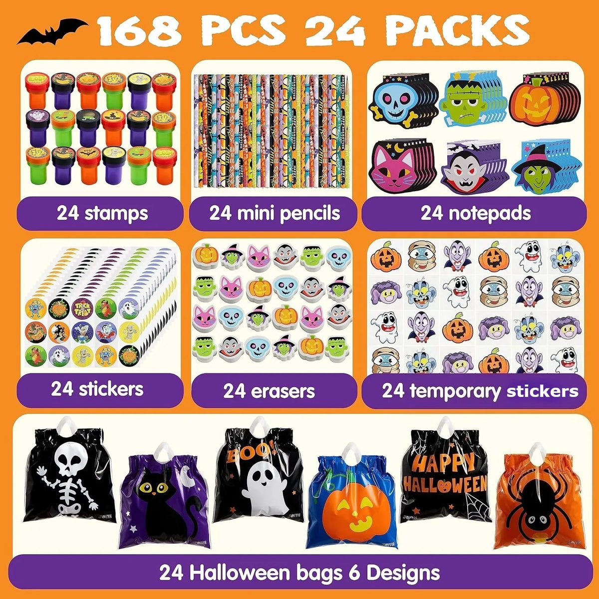 Joyfy Halloween Art And Craft Stationery Party Favor Gift Set