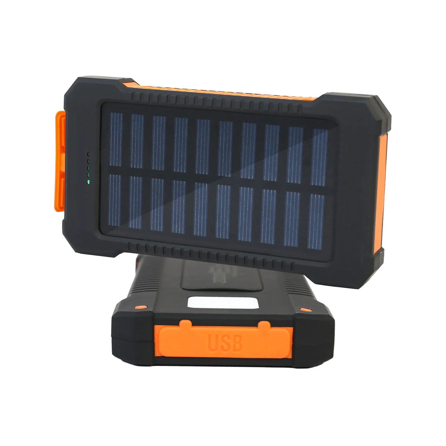 26800mAh Solar Power Bank Wireless Charging Waterproof With Flashlight Compass