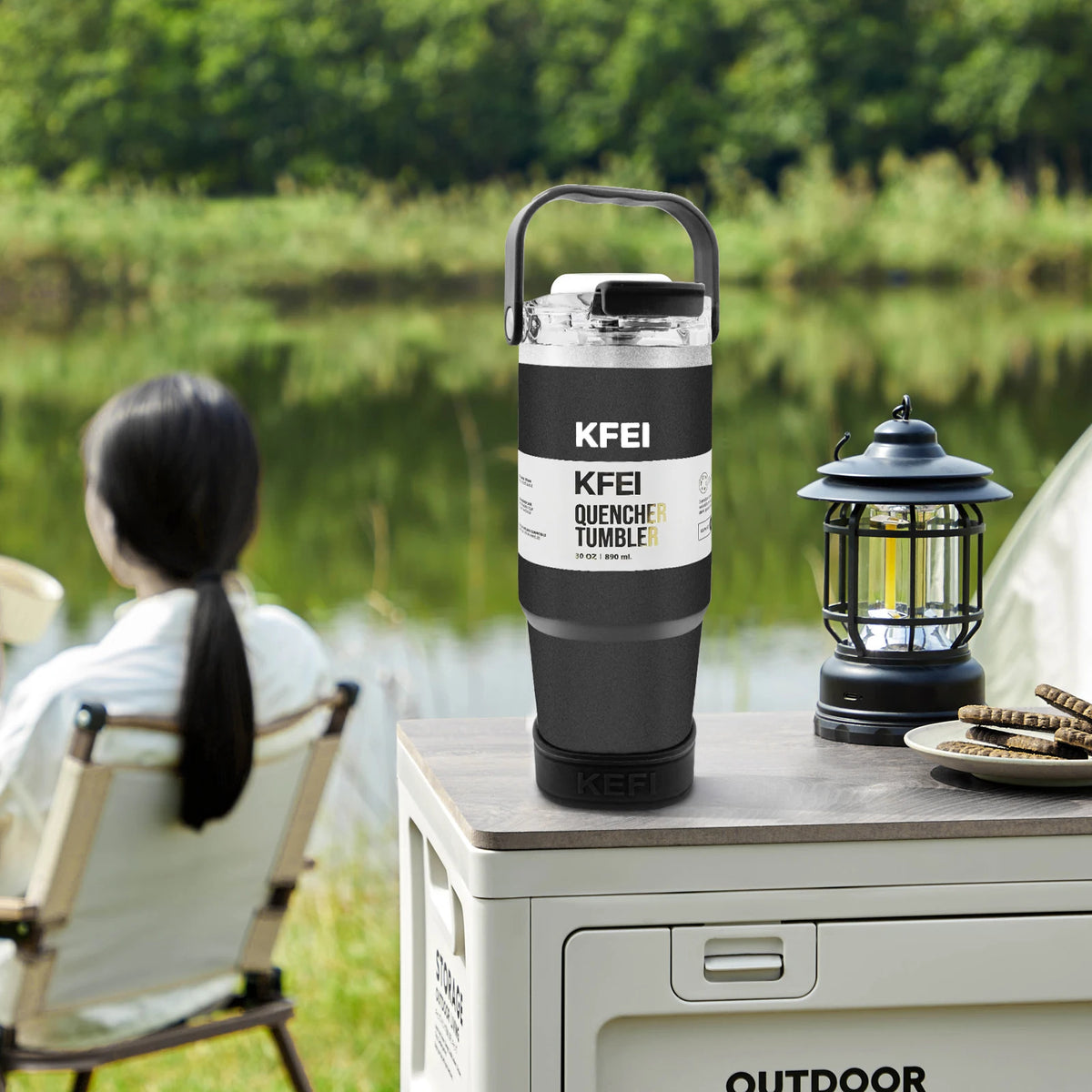 Double Wall Stainless Steel Tumbler With Lid And Straw Insulated