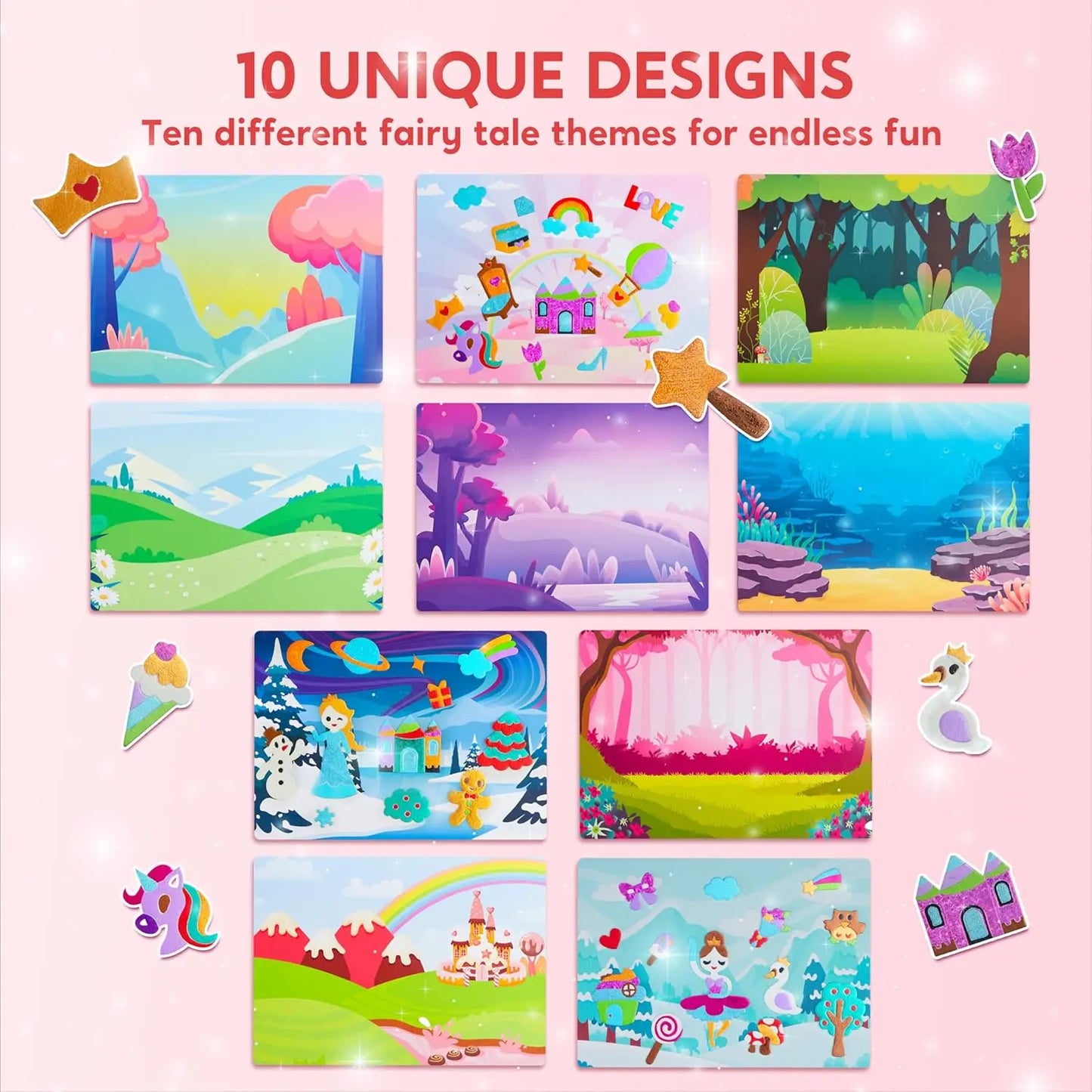 Joyfy Mess Free Foil Art Kit Creative Kids Coloring Crafts