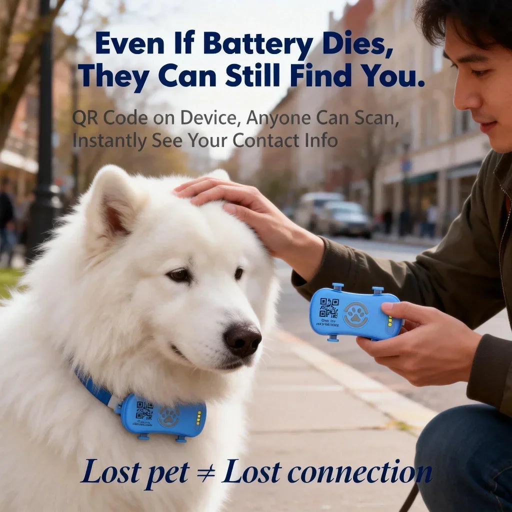 WANWAYTECH Wireless 4G Pet GPS Tracker Unlimited Monitoring Location Device