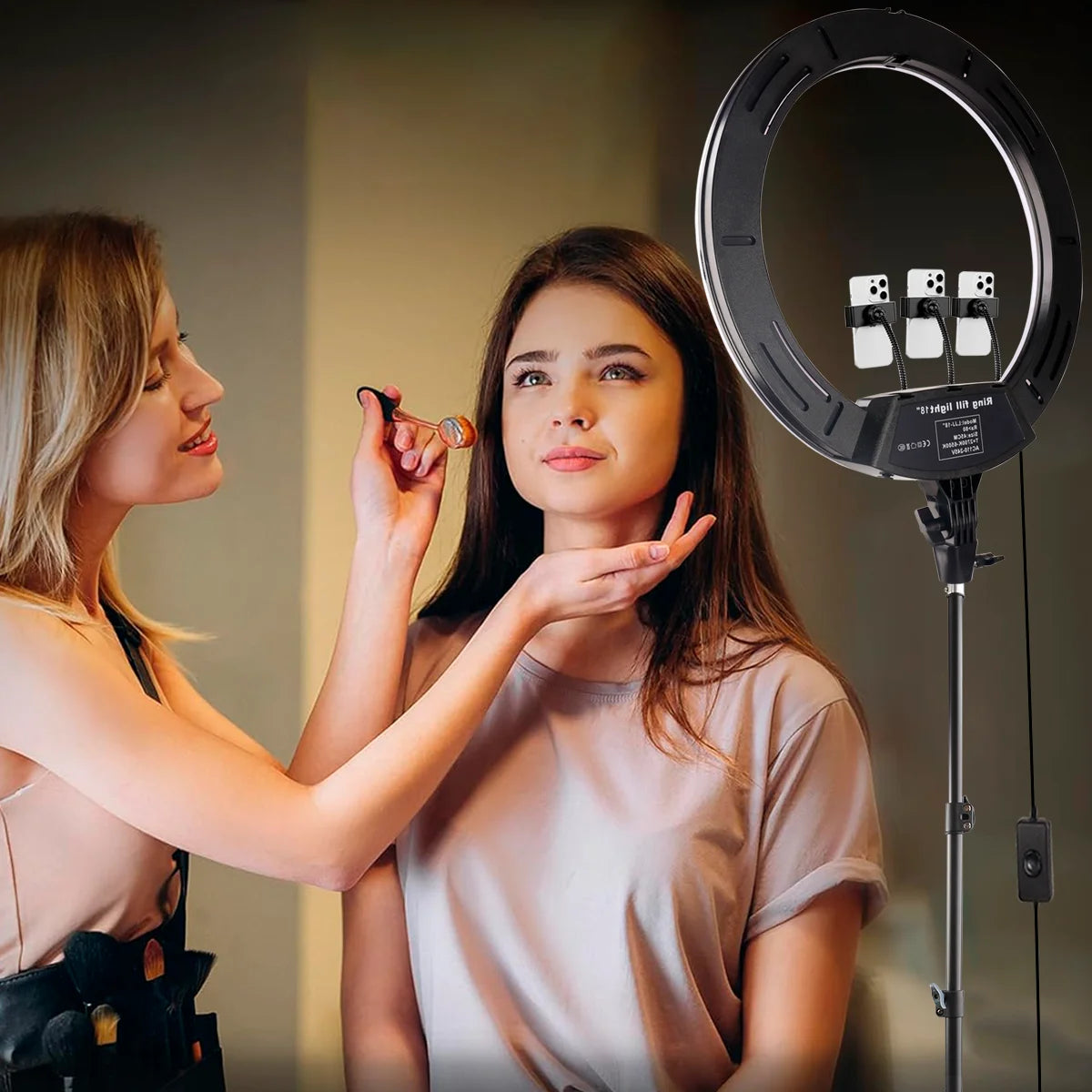 UEGOGO Ring Light With Adjustable Tripod Stand For Content Creation