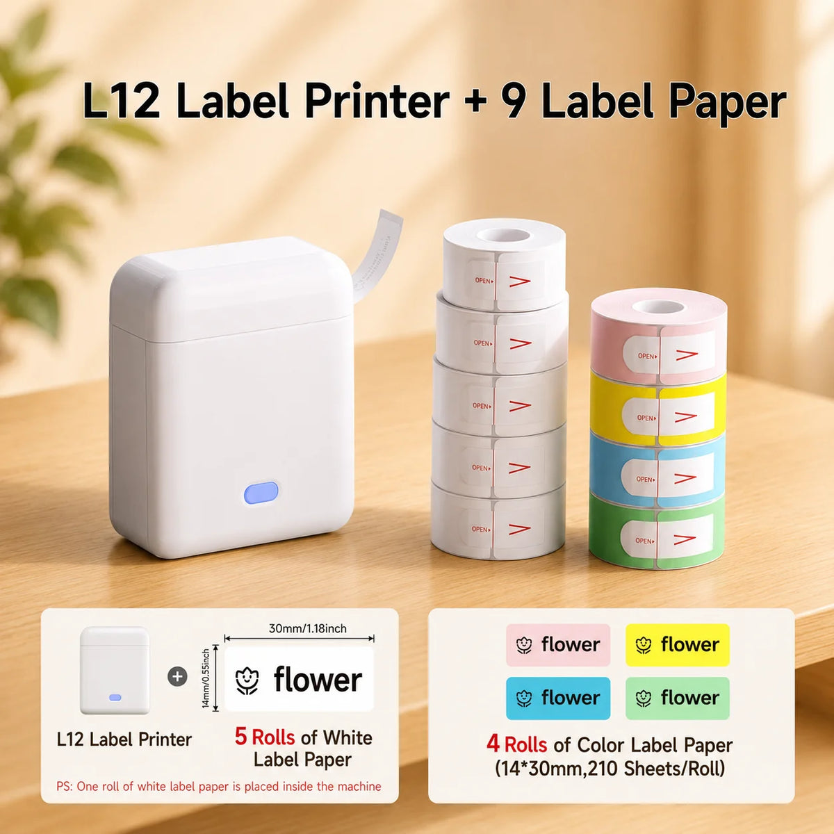 Orico Mini Ink Free Bluetooth Thermal Label Printer