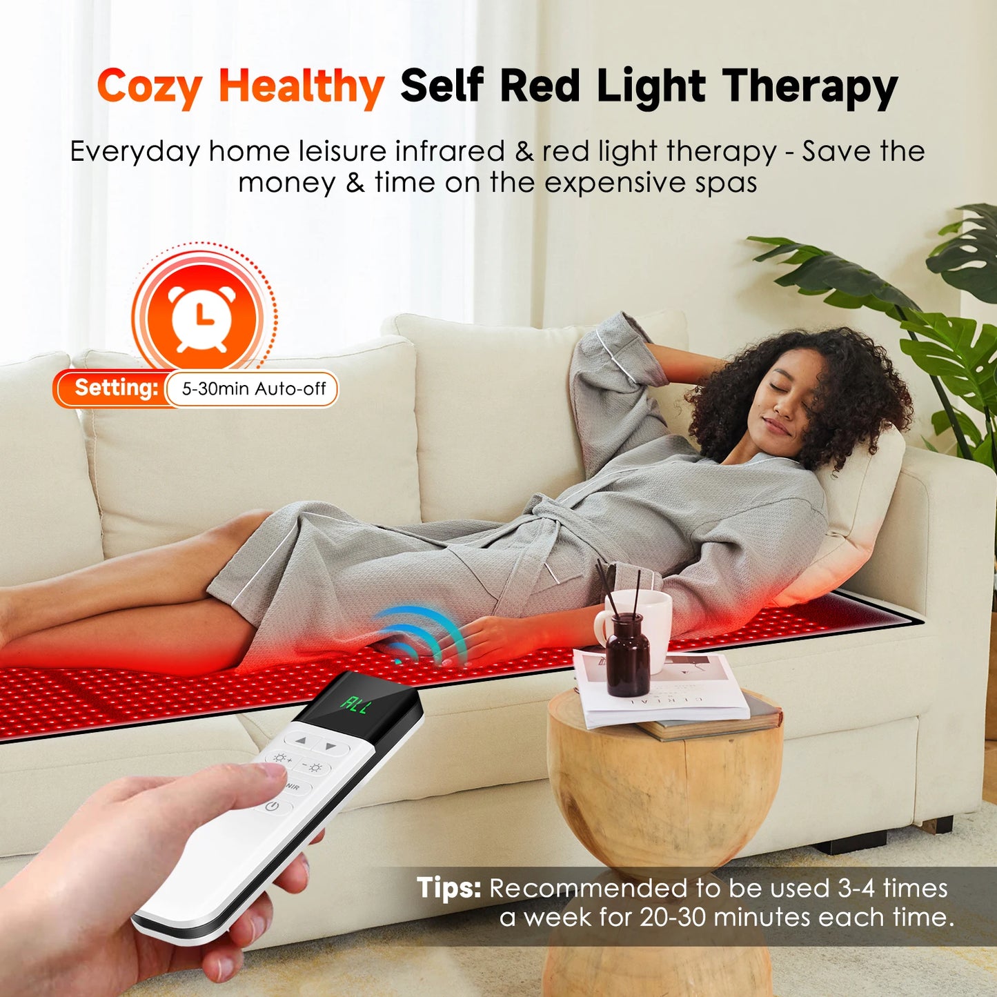 Astarexin Led Light Therapy Mat With Near Infrared Heating Functions