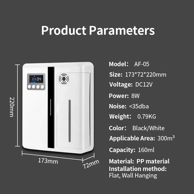 Le Parfum Fasina Bluetooth Wall Mounted Essential Oil Diffuser