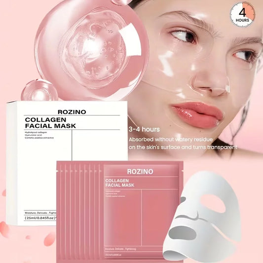 Intensive Bio Collagen Hydrating Facial Mask Set For Radiant Skin