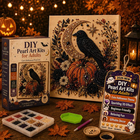 Halloween Ghost Pearl 3D Diamond Painting DIY Craft Kit Decor