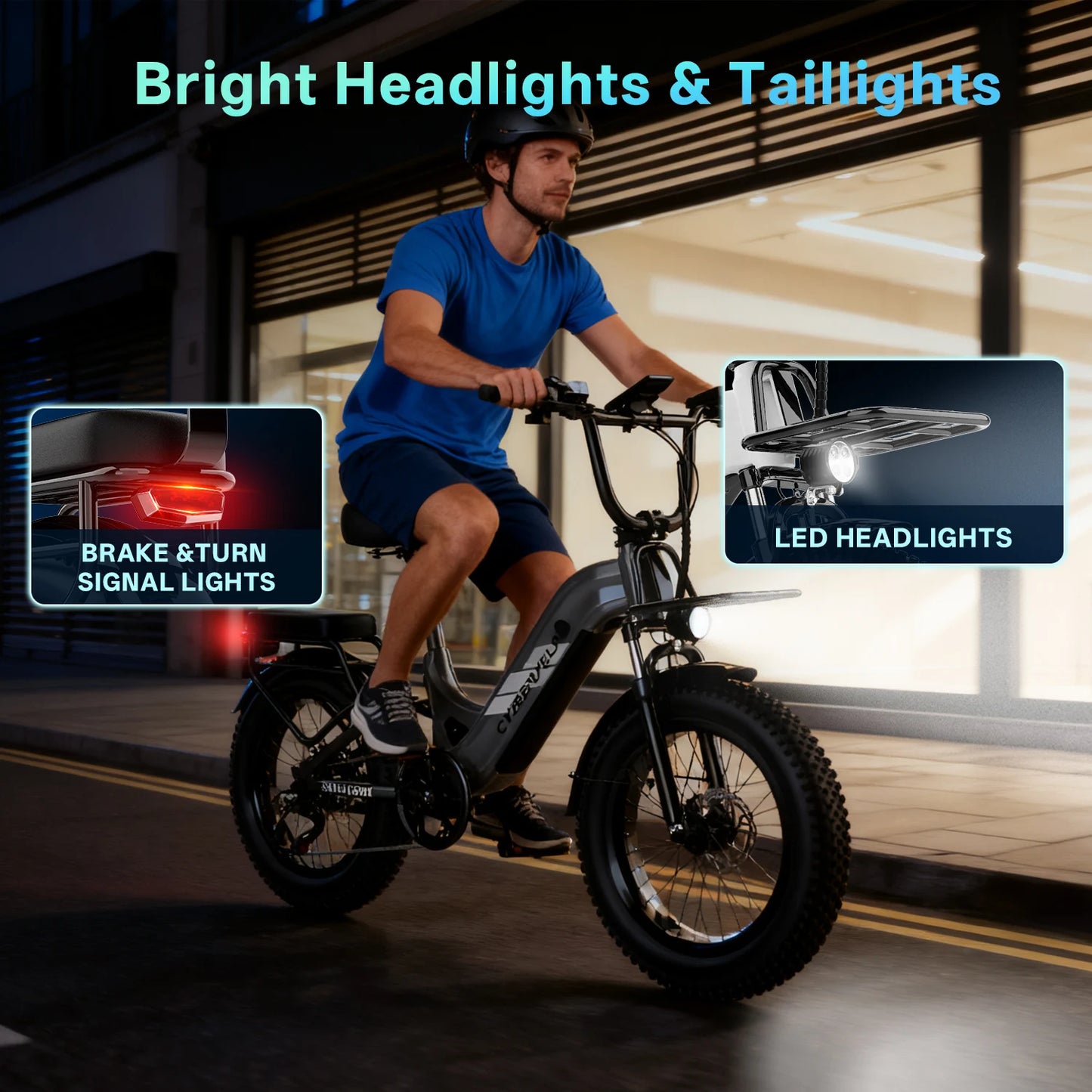 Cybervelo 1500W Electric Commuter Bike 7-Speed Step Thru