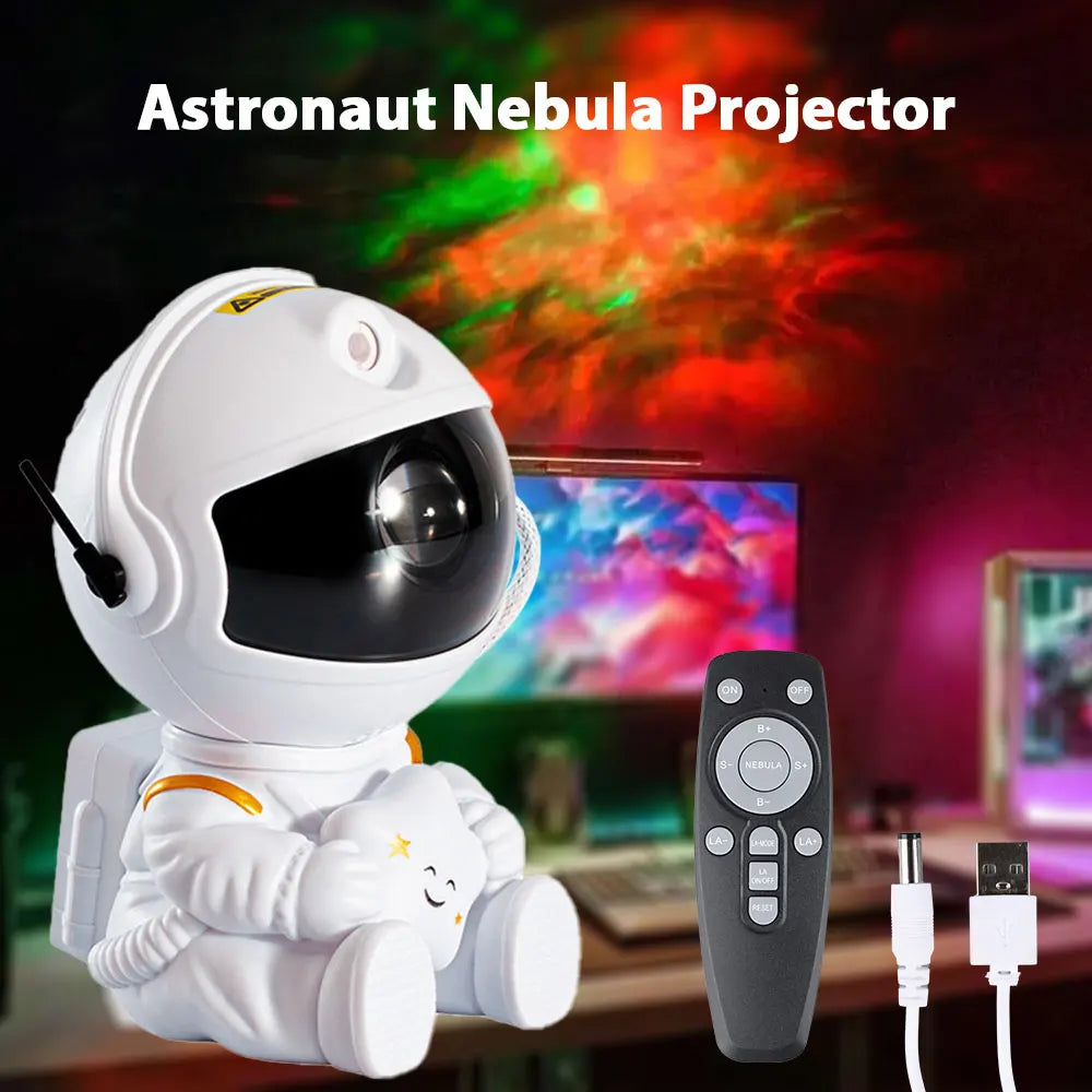 LED BARZ Astronaut Galaxy Light Projector Nebula Settings Remote Control