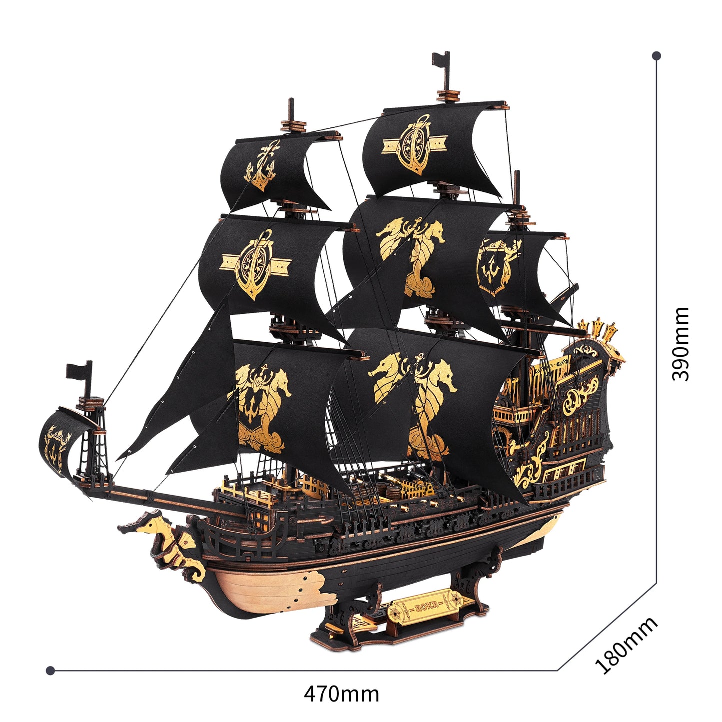 Robotime Wooden 3D Puzzle Seahouse Model Building Kit