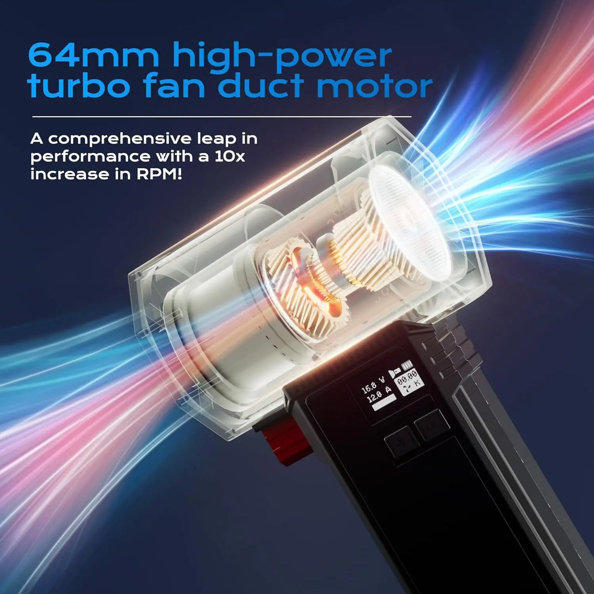 Booster Handheld Car Dryer Air Blower With Powerful Brushless Motor