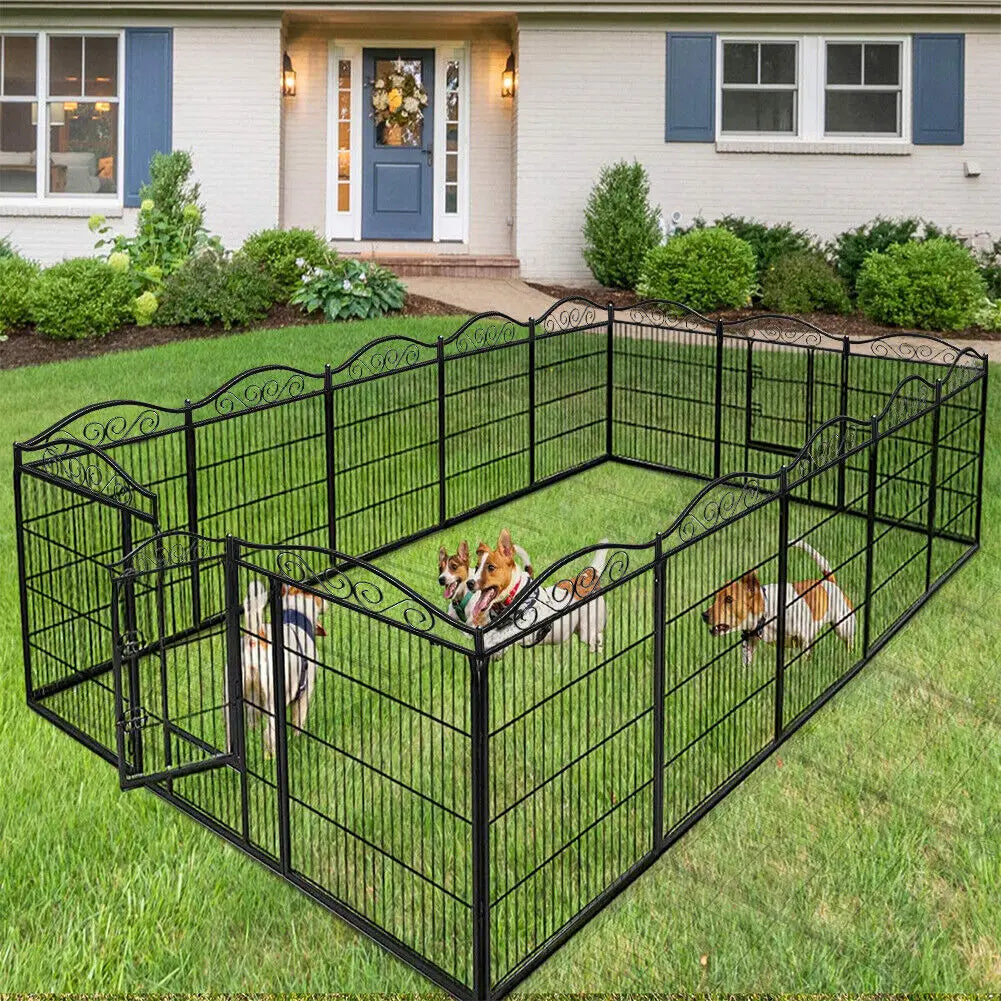 Bingopaw Heavy Duty Eight Panel Foldable Dog Exercise Fence