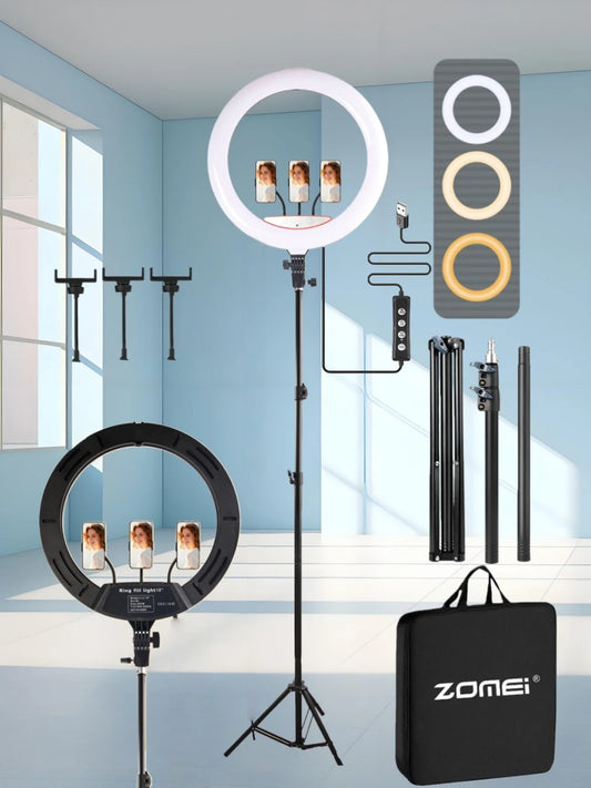 UEGOGO Ring Light With Adjustable Tripod Stand For Content Creation