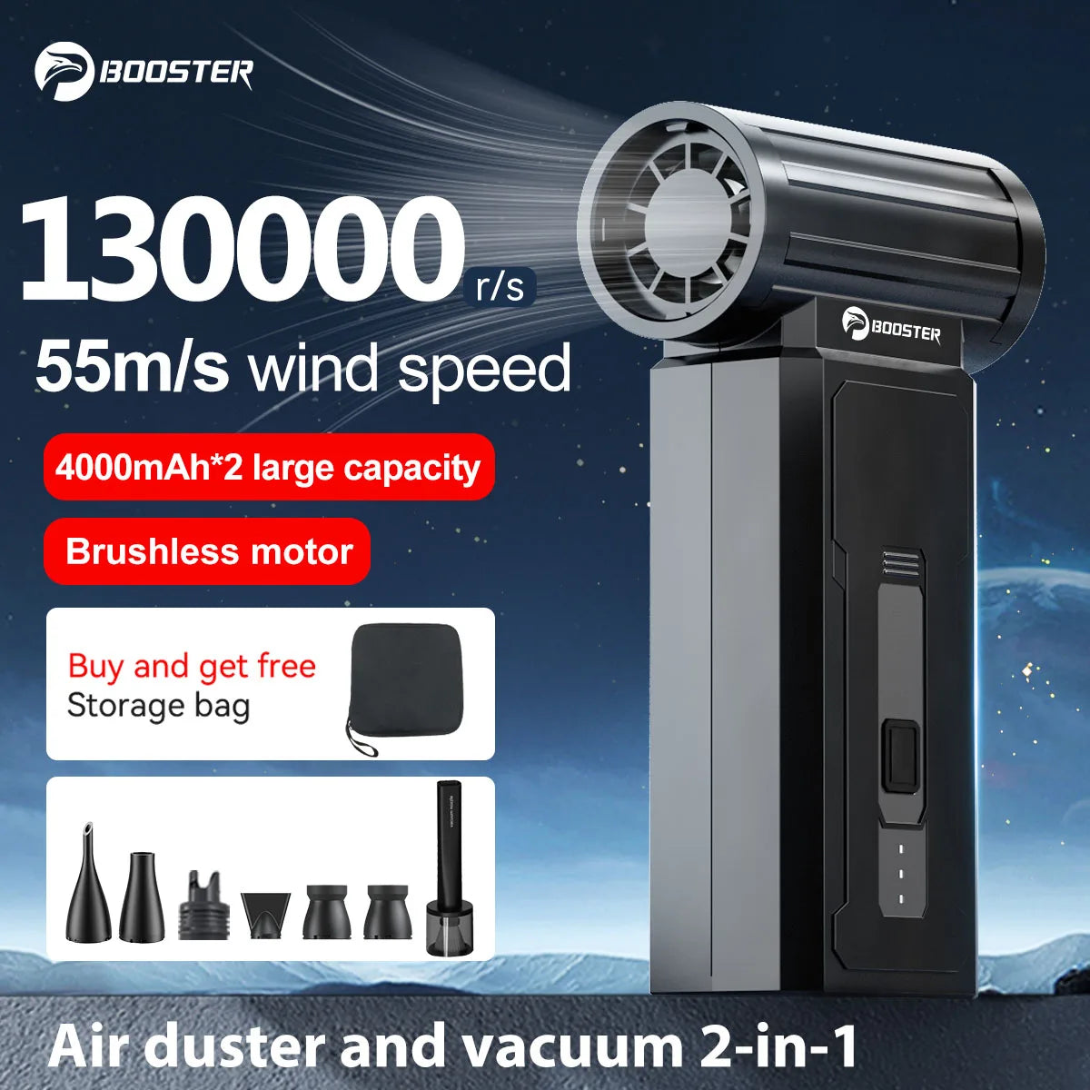 Booster Mini Turbo Fan Powerful High Speed Air Blower