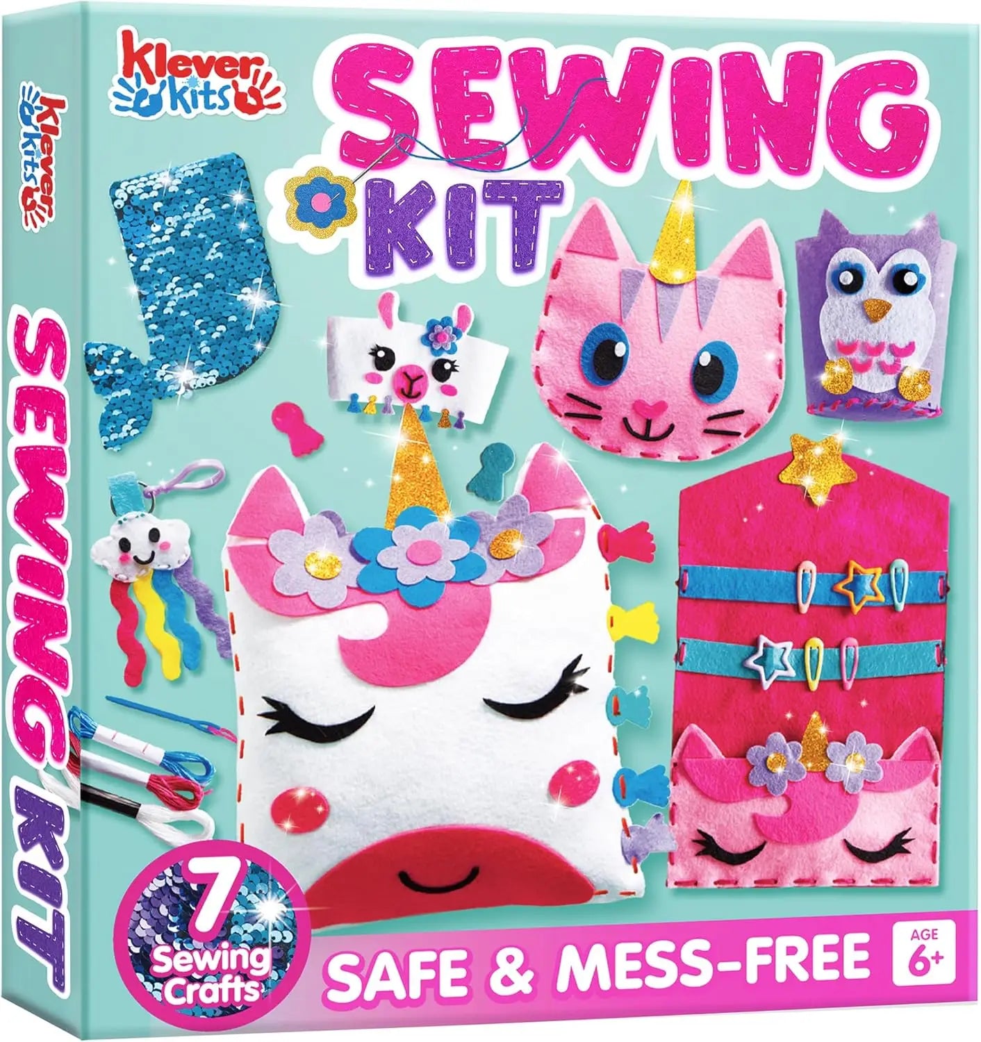 Joyfy Kids Sewing Craft Kit Featuring Six Beginner Projects