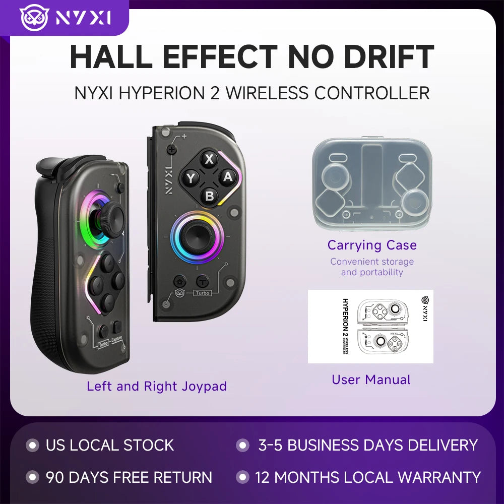 NYXI Hyperion 2 Hall Effect Controller Nintendo Switch No Drift