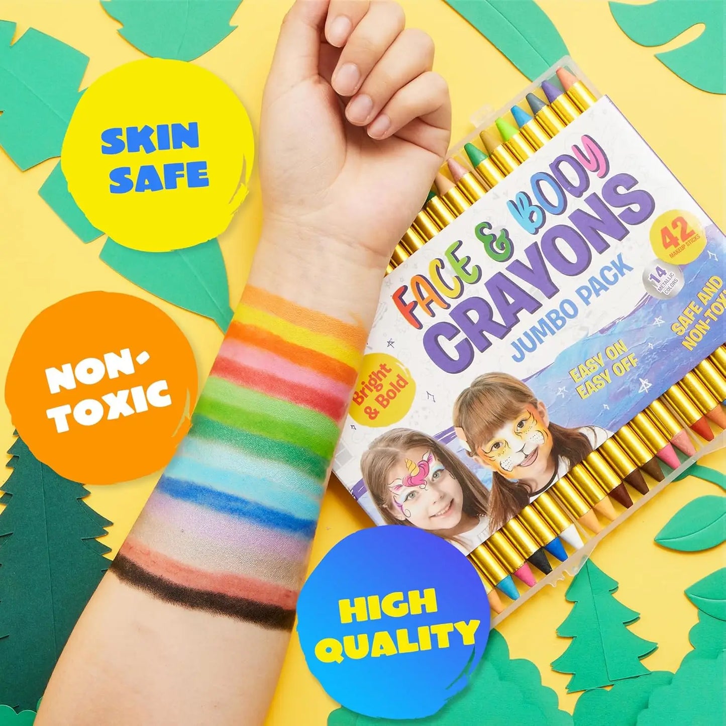 Joyfy Face Paint Crayons Party Celebration Makeup Kit