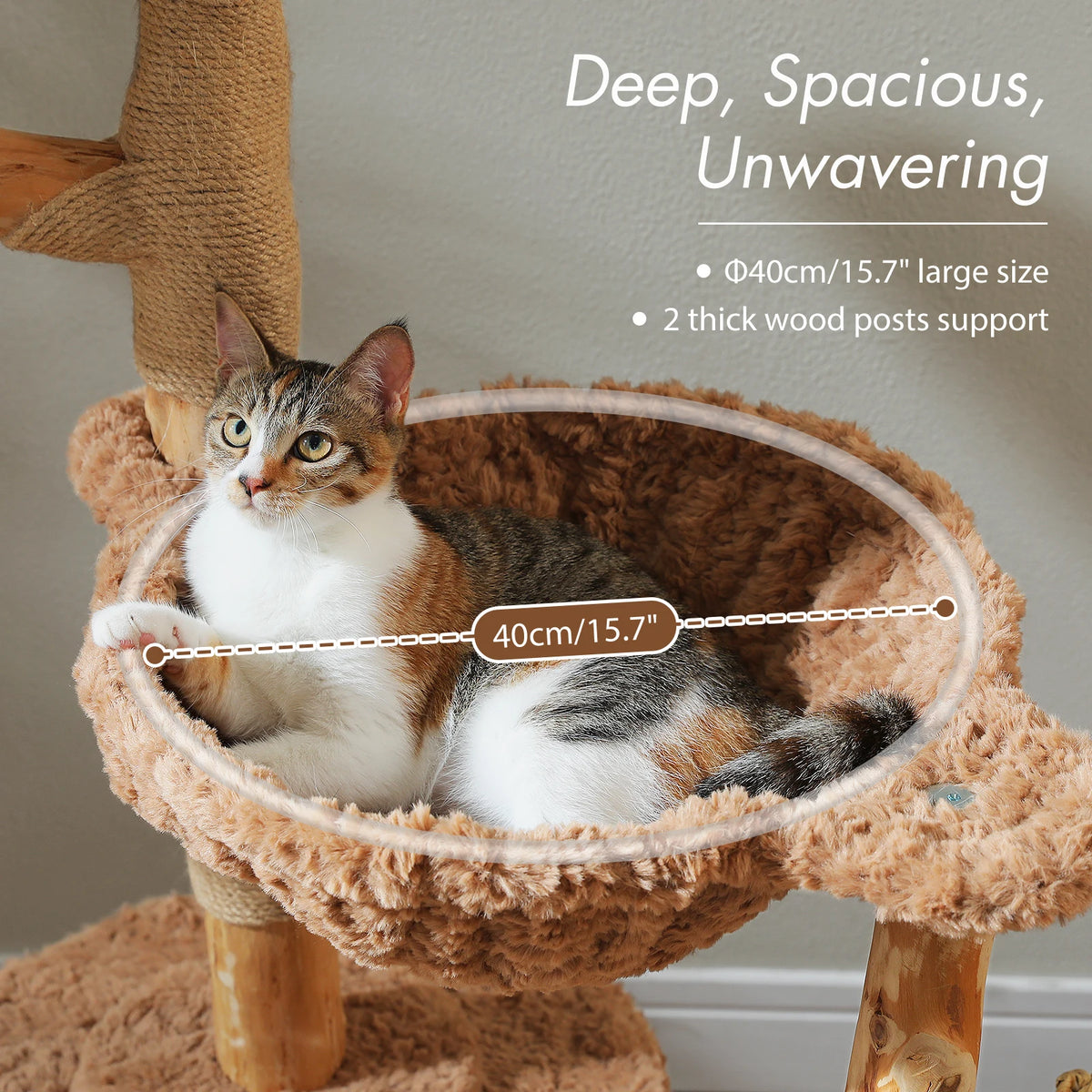 PAWZ Road Cat Tree Sisal Scratching Post Wicker Basket Bed