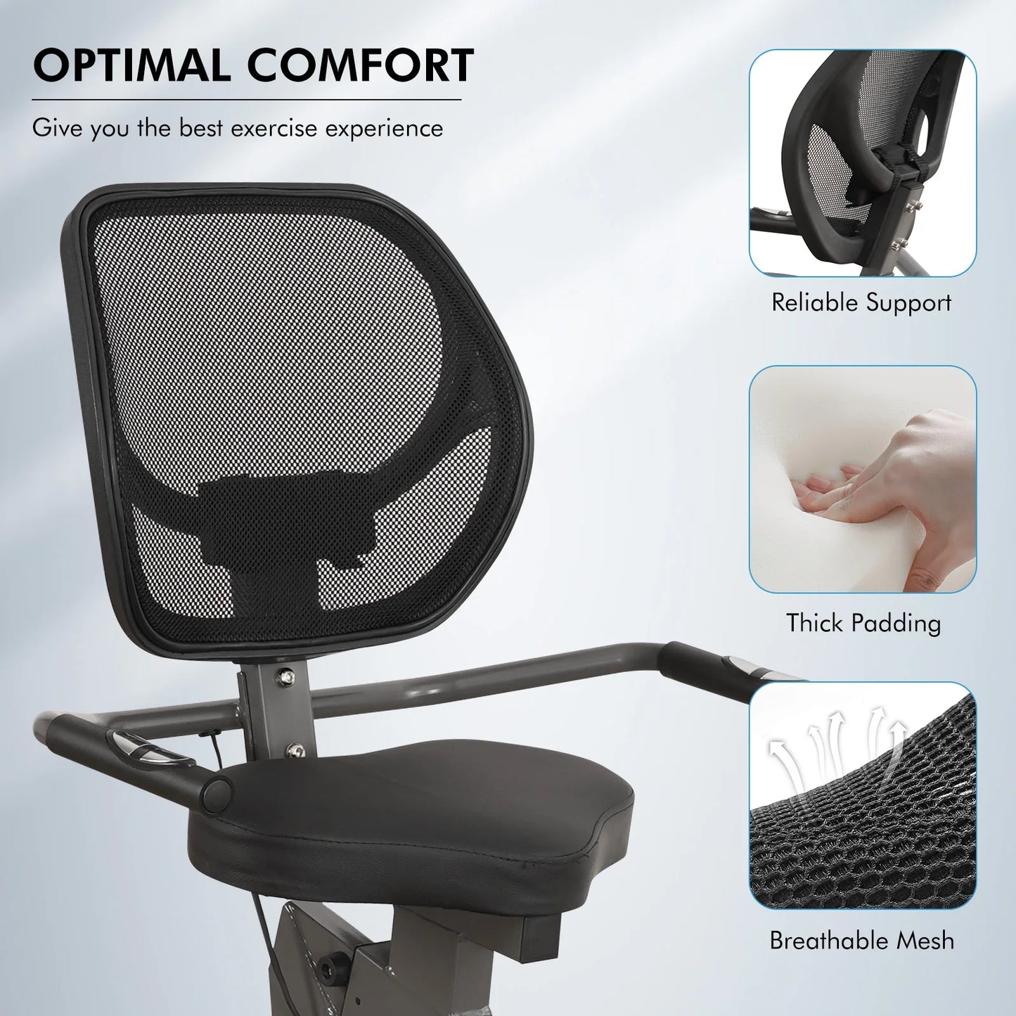 Stationary Recumbent Exercise Bike For Home Fitness Training
