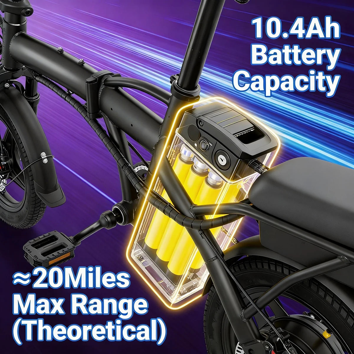 Hezzo T5 Folding Electric Bike With 750W Peak Power Motor