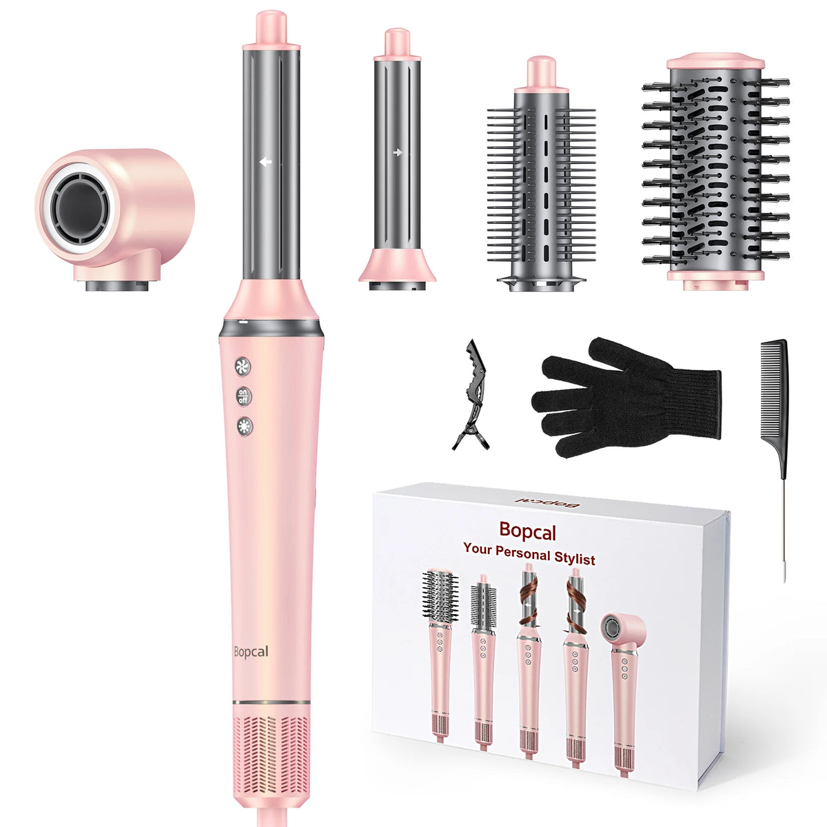 BOPCAL 5 In 1 Multifunctional Hair Dryer Styling Comb