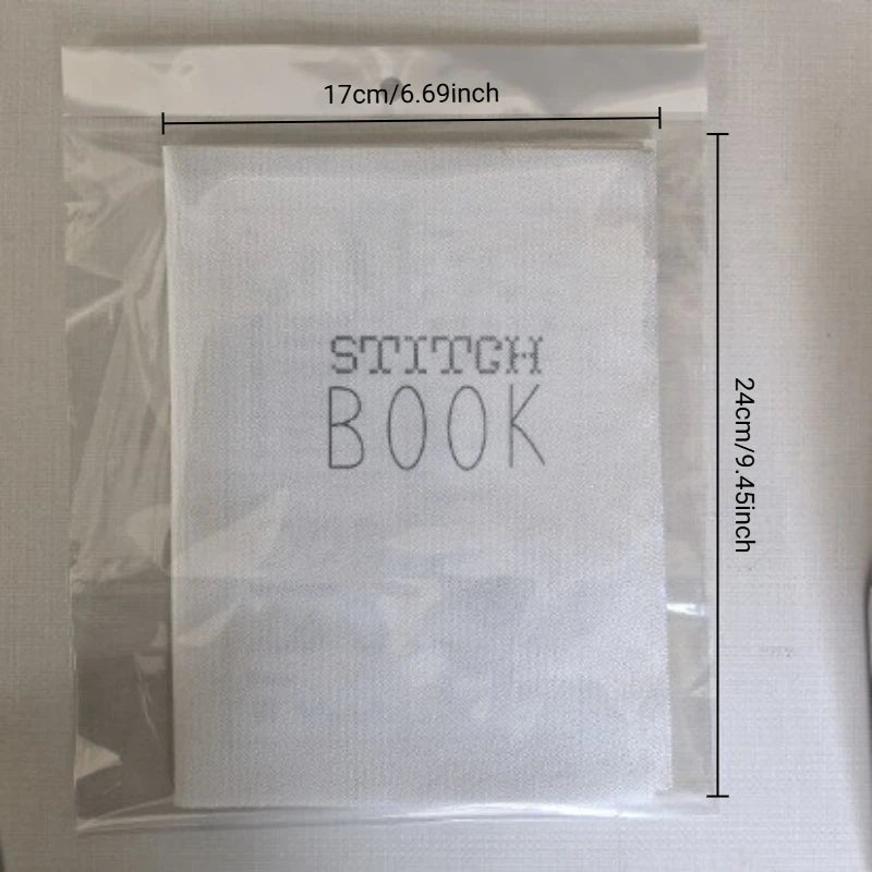 DIY Cross-Stitch Embroidery Needlework Pattern Book Linen Beginner Guide