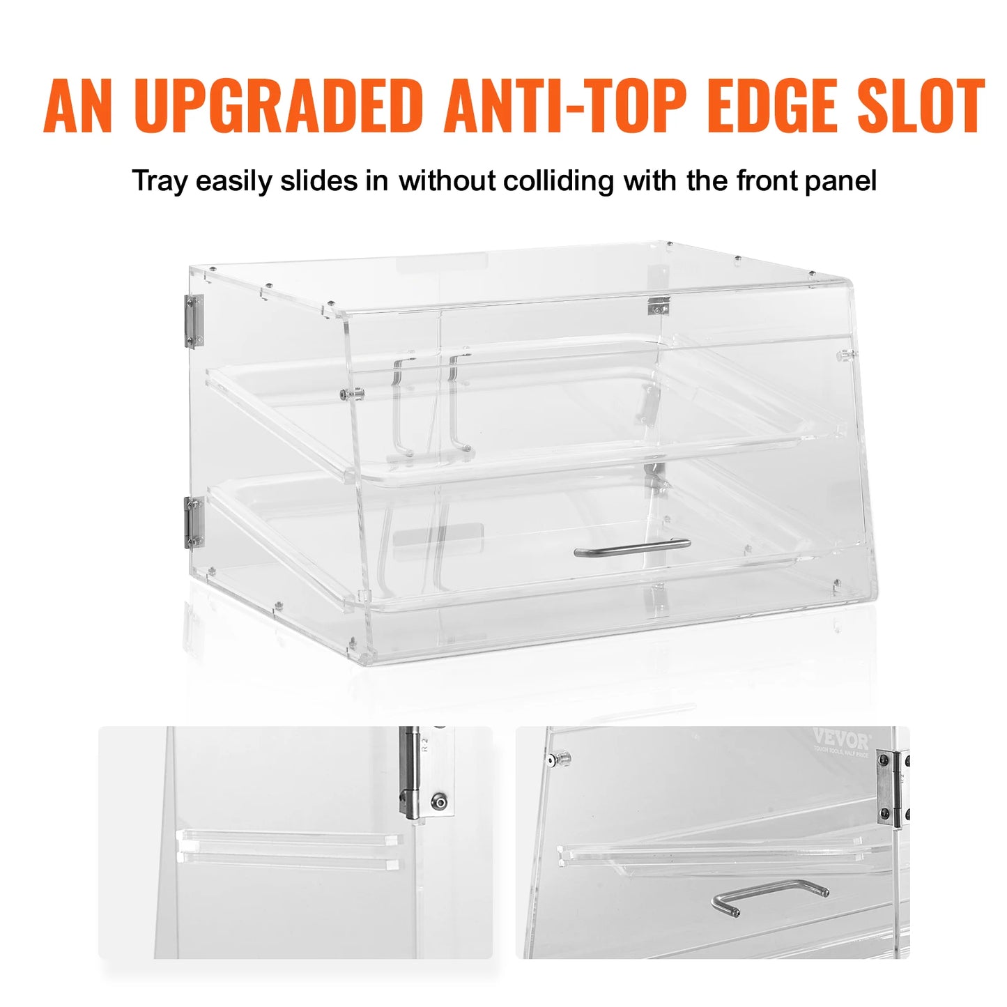 SucceBuy Commercial Acrylic Pastry Bakery Display Case