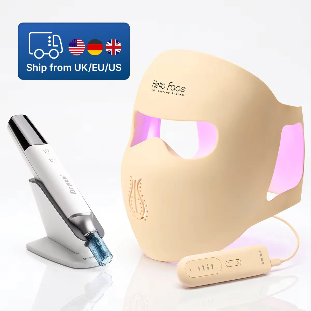Hello Face Dr Pen M9 Microneedle Device And Led Mask