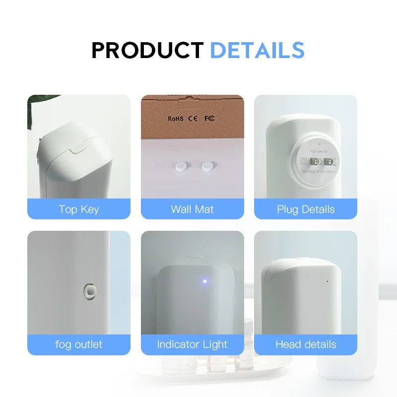 Namste Bluetooth Wall Diffuser Waterless Essential Oil Scent Air Machine