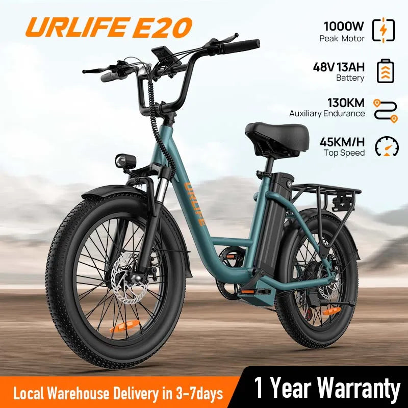 URLIFE 1000W Brushless Electric Bike With 48V Battery