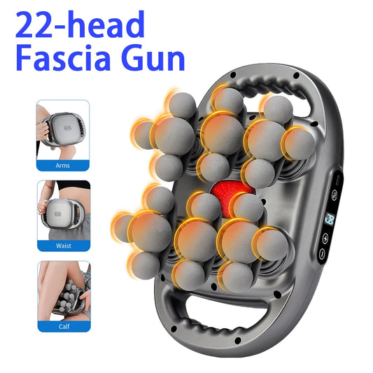 Foreverlily 22 Head Fascia Massage Gun for Muscle Relief