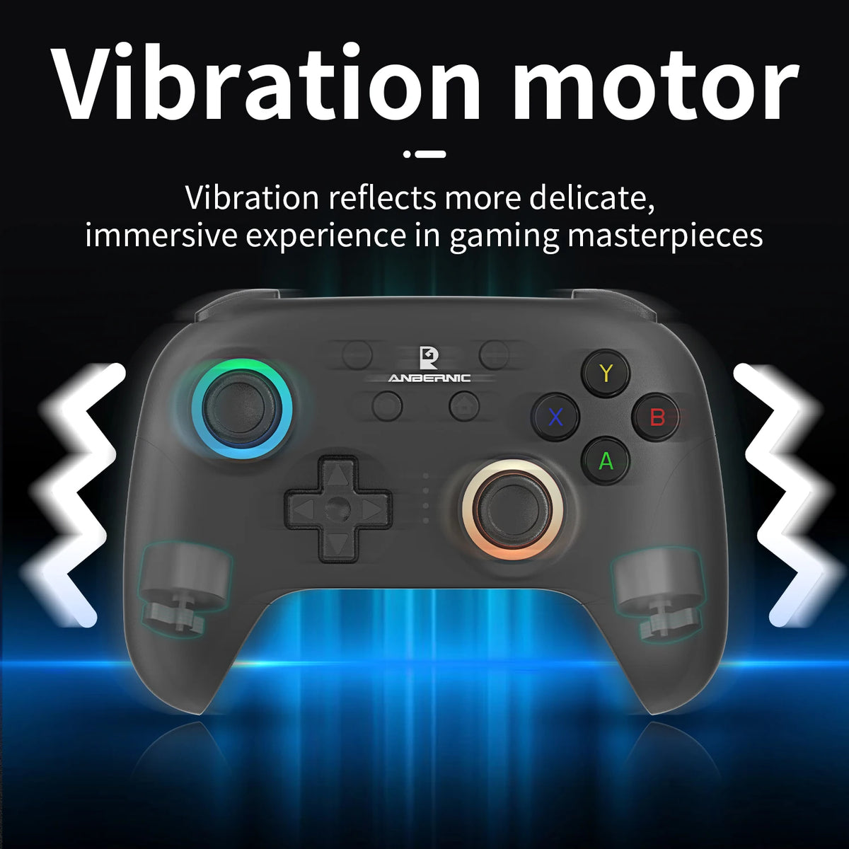 Anbernic RG P01 Wireless Bluetooth Gamepad RGB Hall Effect Controller