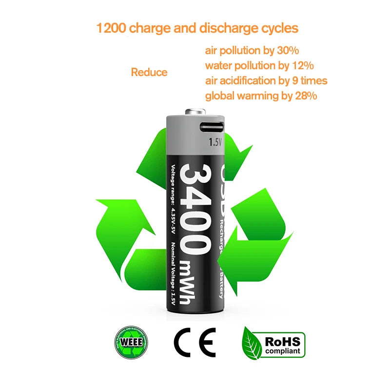Kuugro Rechargeable Lithium Battery For Hunting USB Security Camera Sets