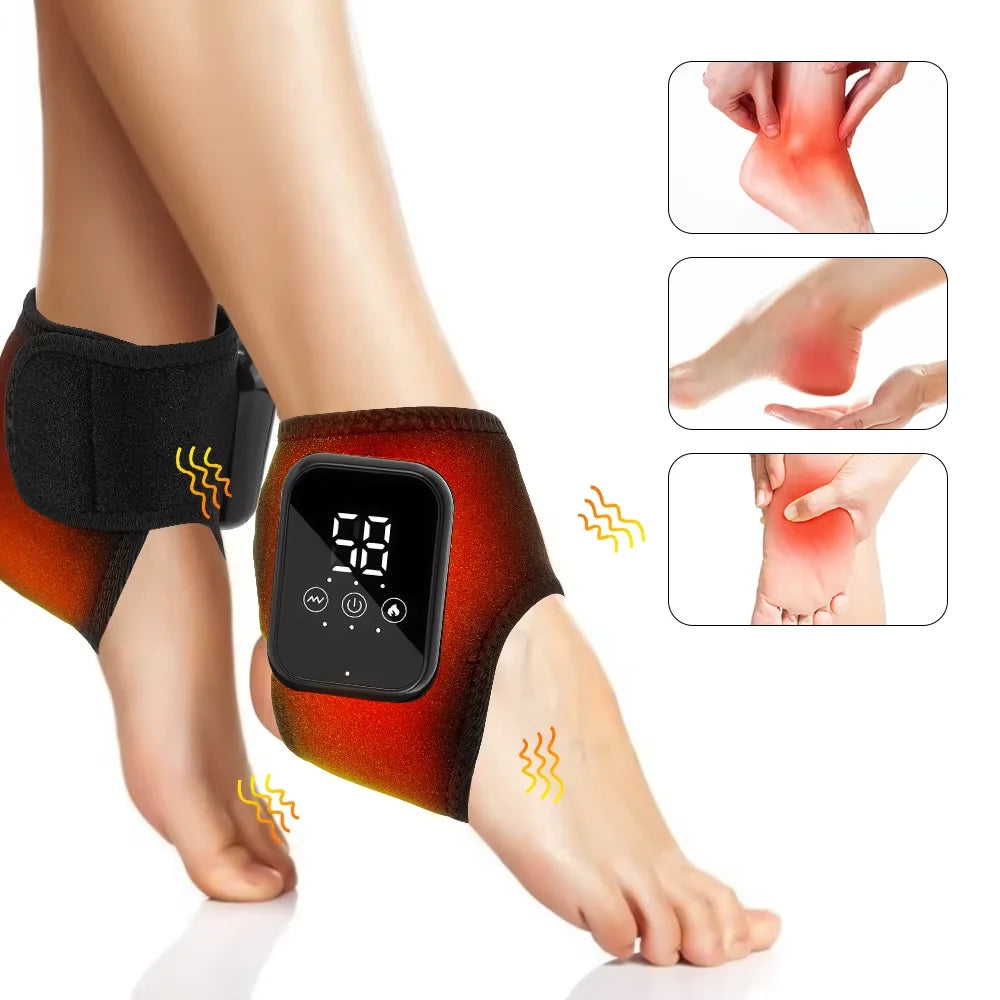 Portable Heated Electric Foot And Ankle Vibration Massager