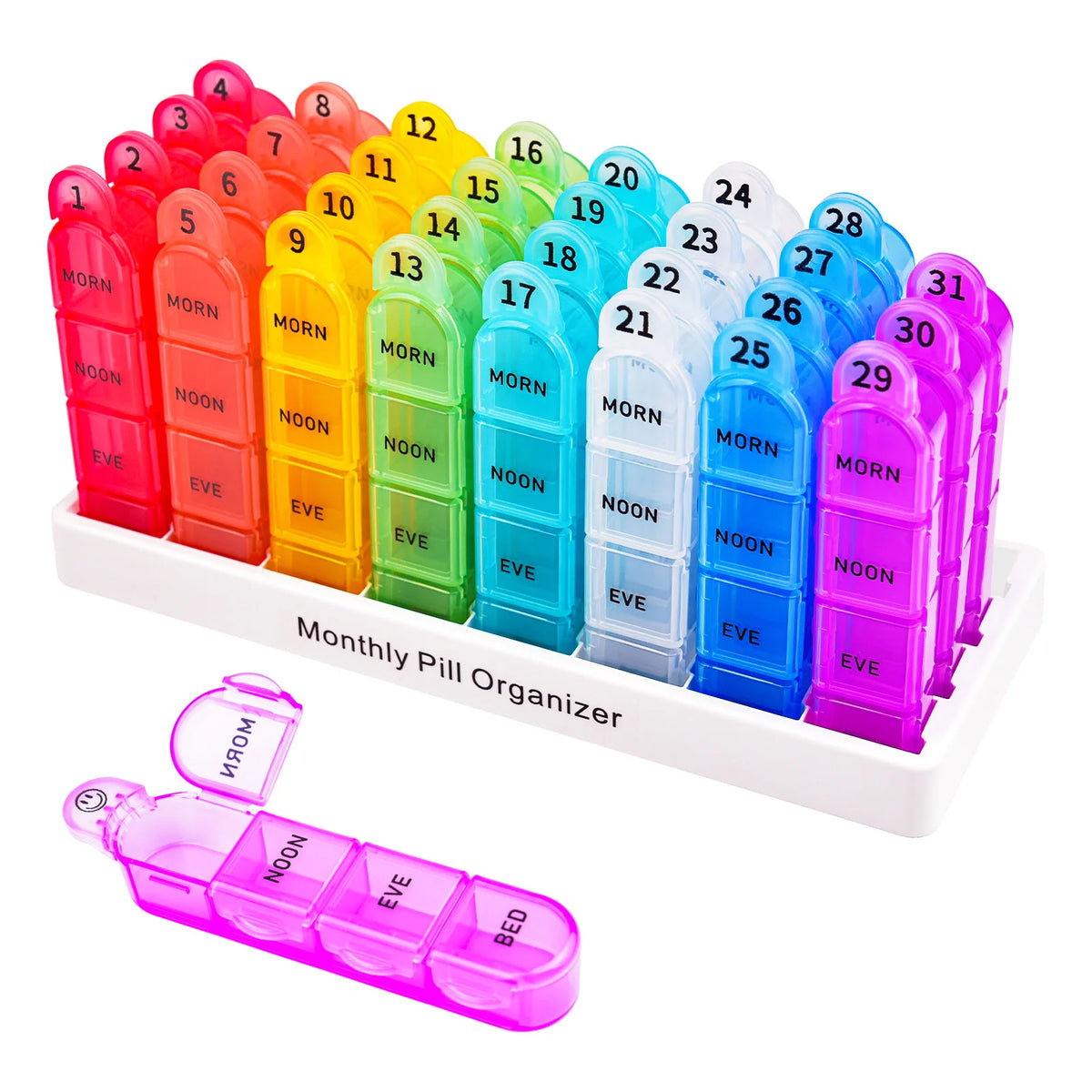 Portable Travel BPA Free Pill Case Waterproof Medicine Weekly Organizer