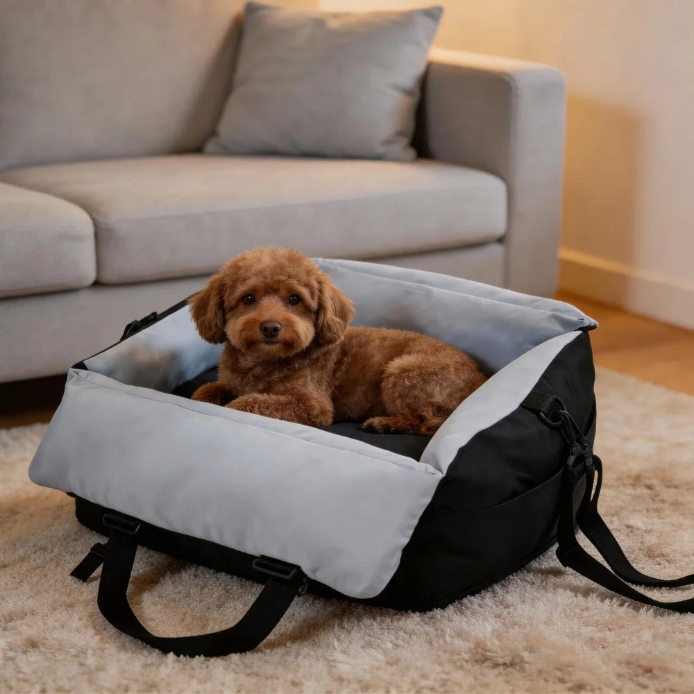 Borwart Portable Dog Booster Car Seat With Safety Strap