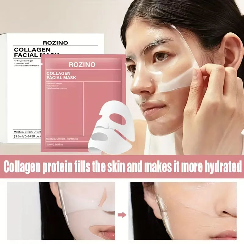 Intensive Bio Collagen Hydrating Facial Mask Set For Radiant Skin
